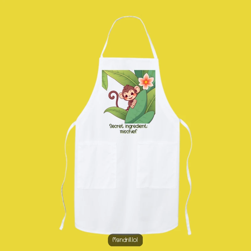 Funny Monkey Apron: Kitchen Mischief for a Hilarious Cooking Gift!
