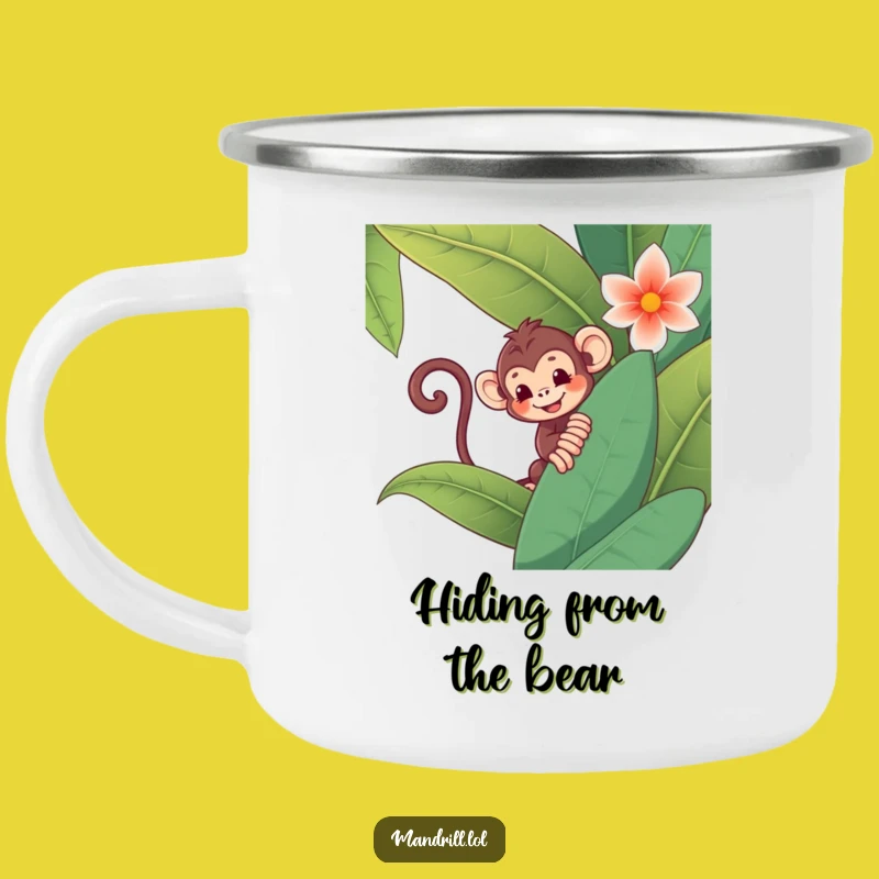 Funny Monkey Camping Mug: Jungle Mischief for Your Outdoor Adventures - Gift!