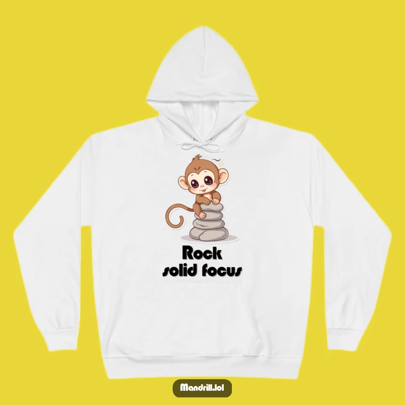 Funny Monkey Hoodie: Cozy Focus and Balance - A Perfect Humorous Gift!