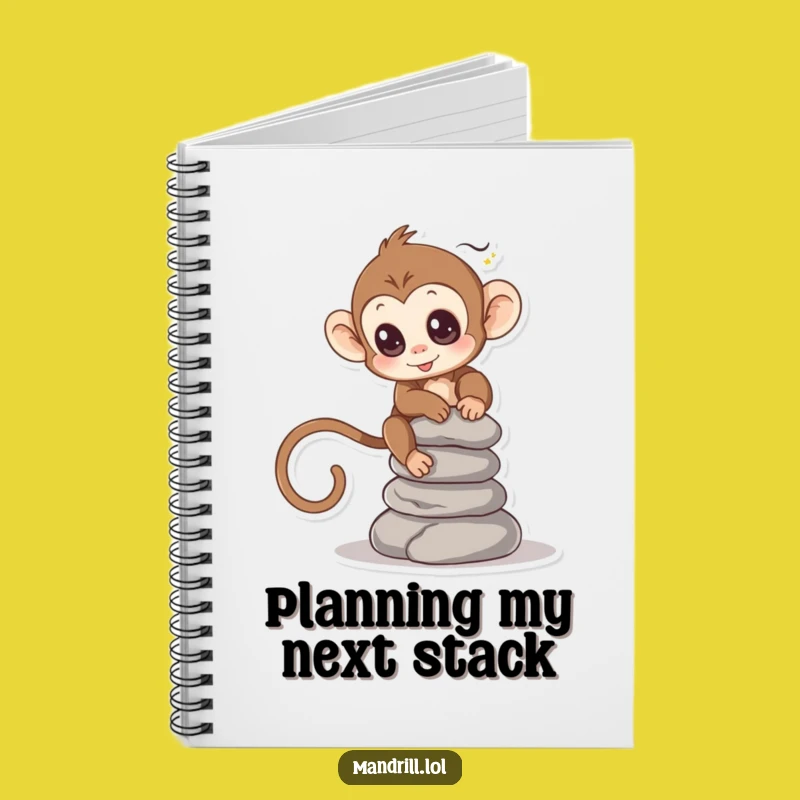 Funny Monkey Notebook: Balance Your Thoughts with Playful Humor - Gift!