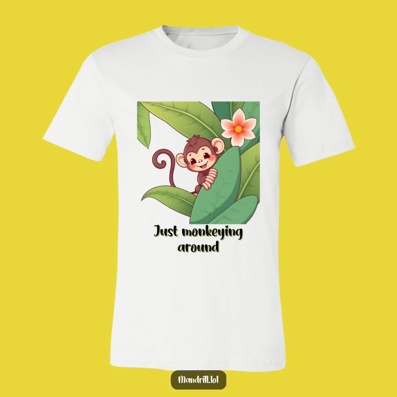 Funny Monkey T-Shirt: Mischievous Jungle Prankster for a Hilarious Gift!